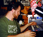 jrob mixing in the smallest closet he's ever worked in, NYC Nov 97